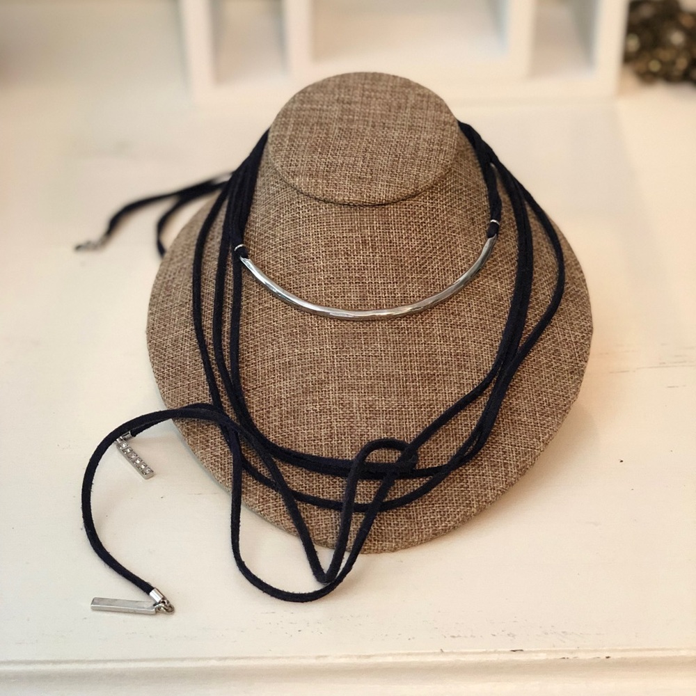 Chloe + Isabel Hero Leather and Silver Necklace Set